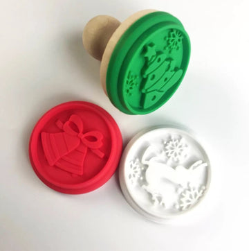 3-Piece Holiday Cookie Stamp