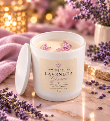 Luxe Lavende Groves - 8 oz Wickless Coco-Soy Candle